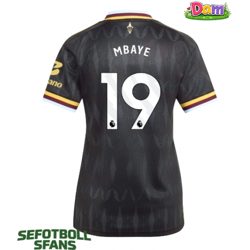 Aston Villa Ibrahim Mbaye #19 Bortatröja Kvinnor 2026-27 Kortärmad